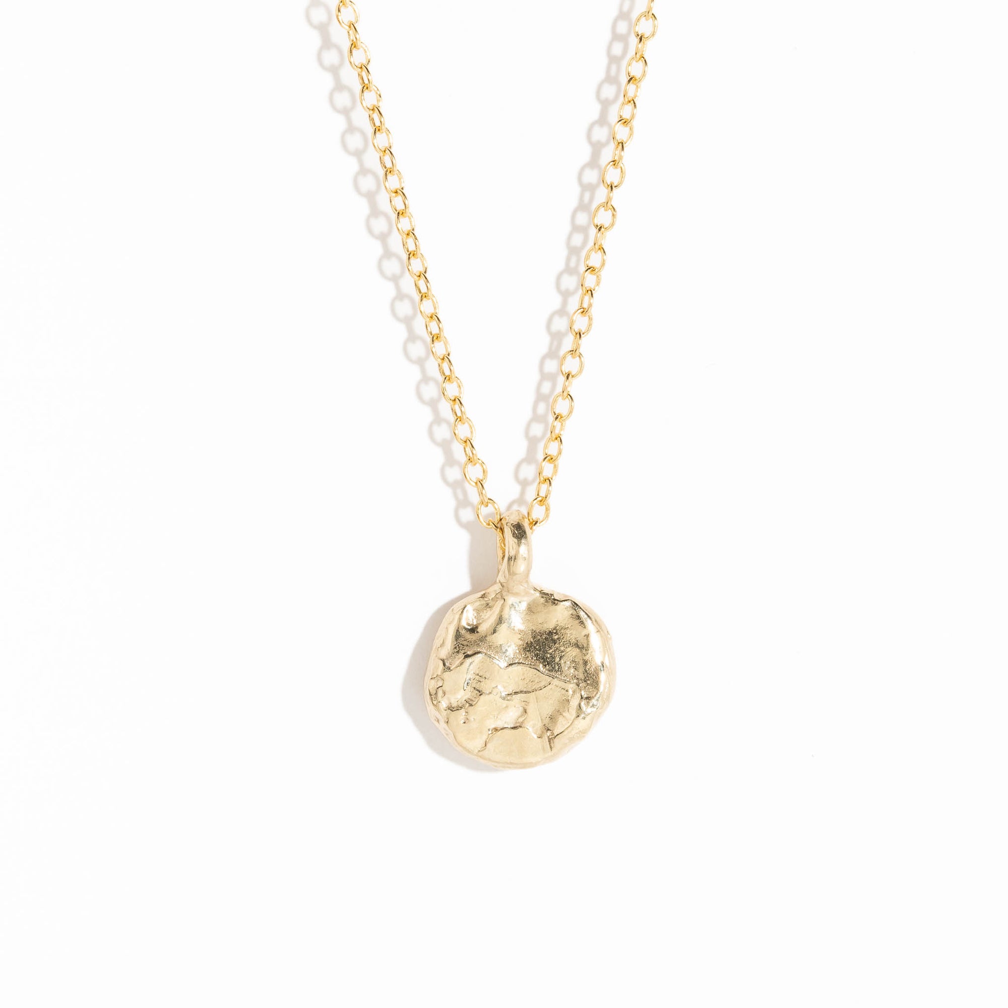 Pave Set White Diamond Necklace in 9 Carat Yellow Gold