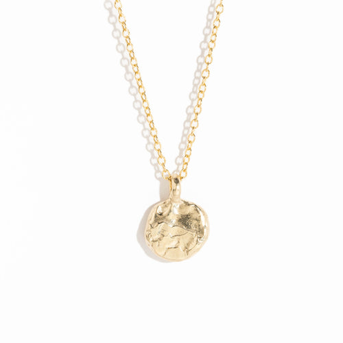 Pave Set White Diamond Necklace in 9 Carat Yellow Gold