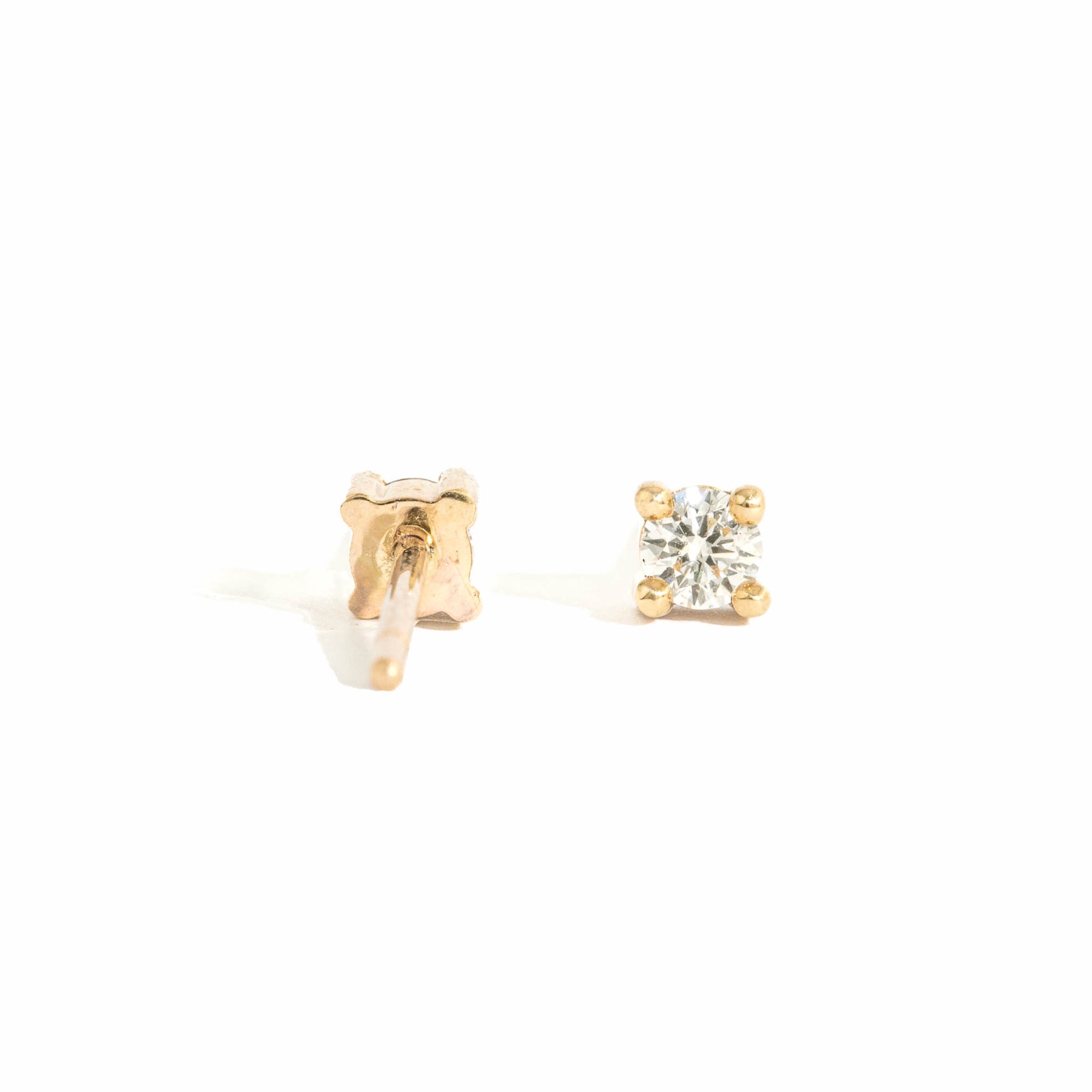 Diamond Earrings in 9 Carat Yellow Gold