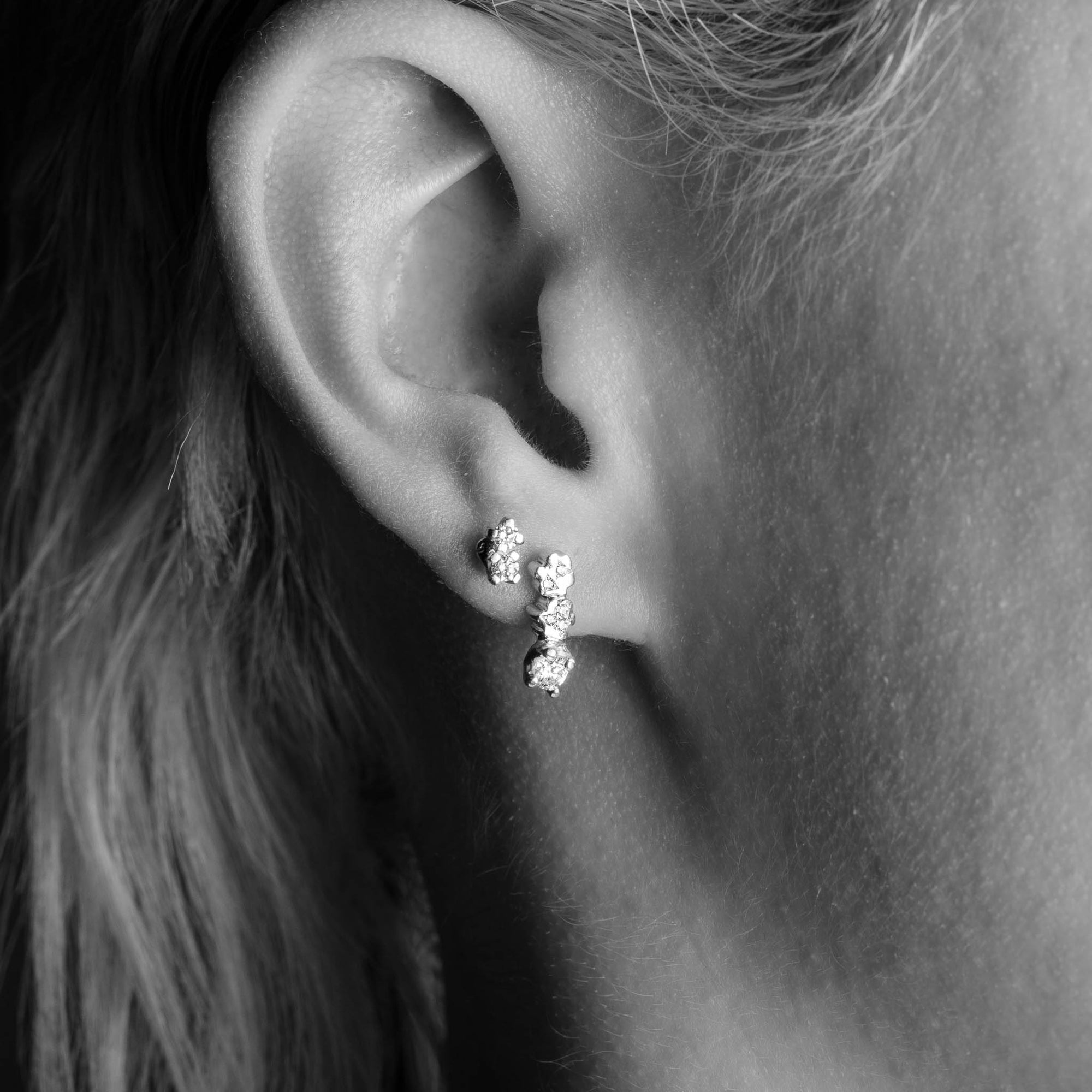 Twin Flame Diamond Earrings