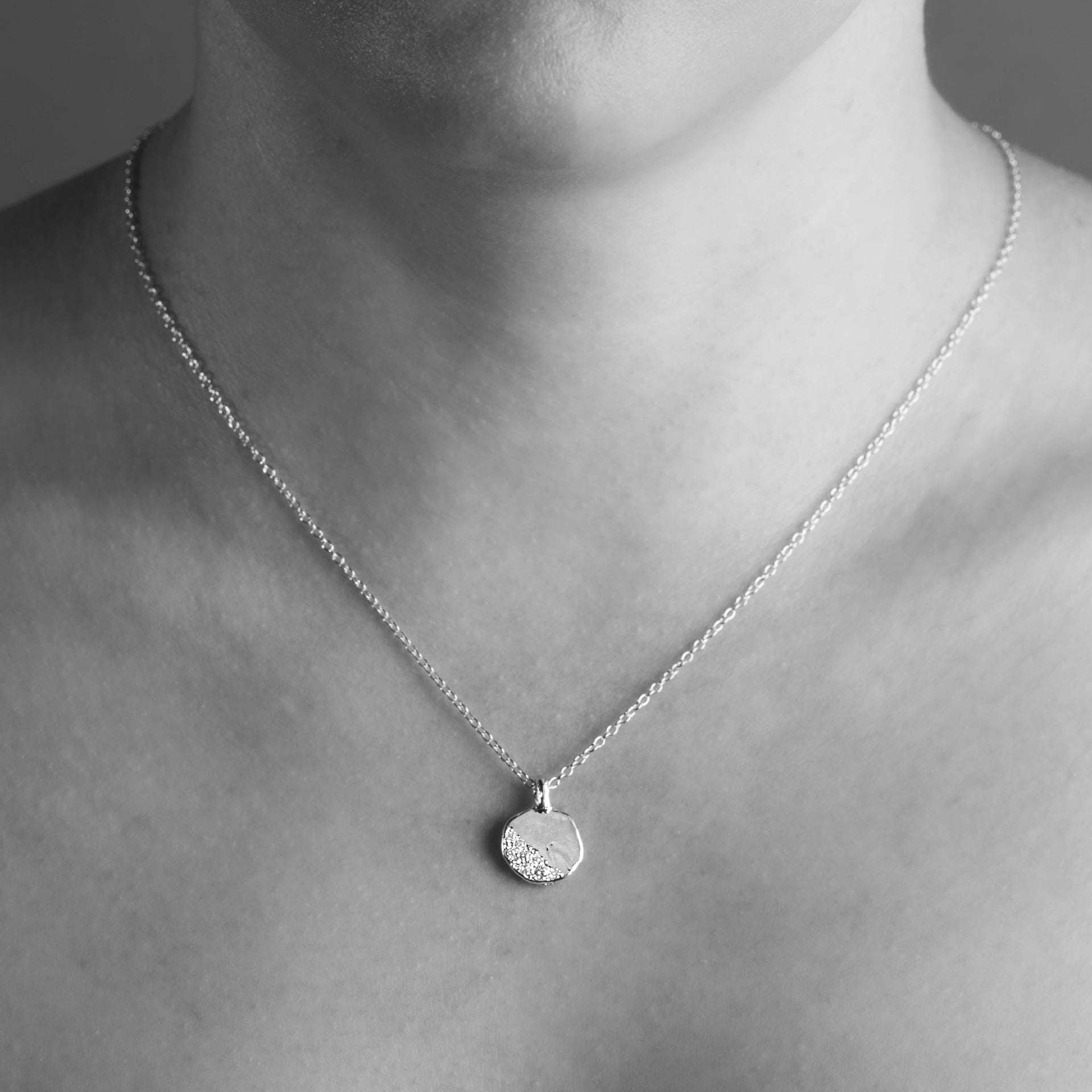 Cosmic Burst Diamond Necklace Black Finch Jewellery, Melbourne