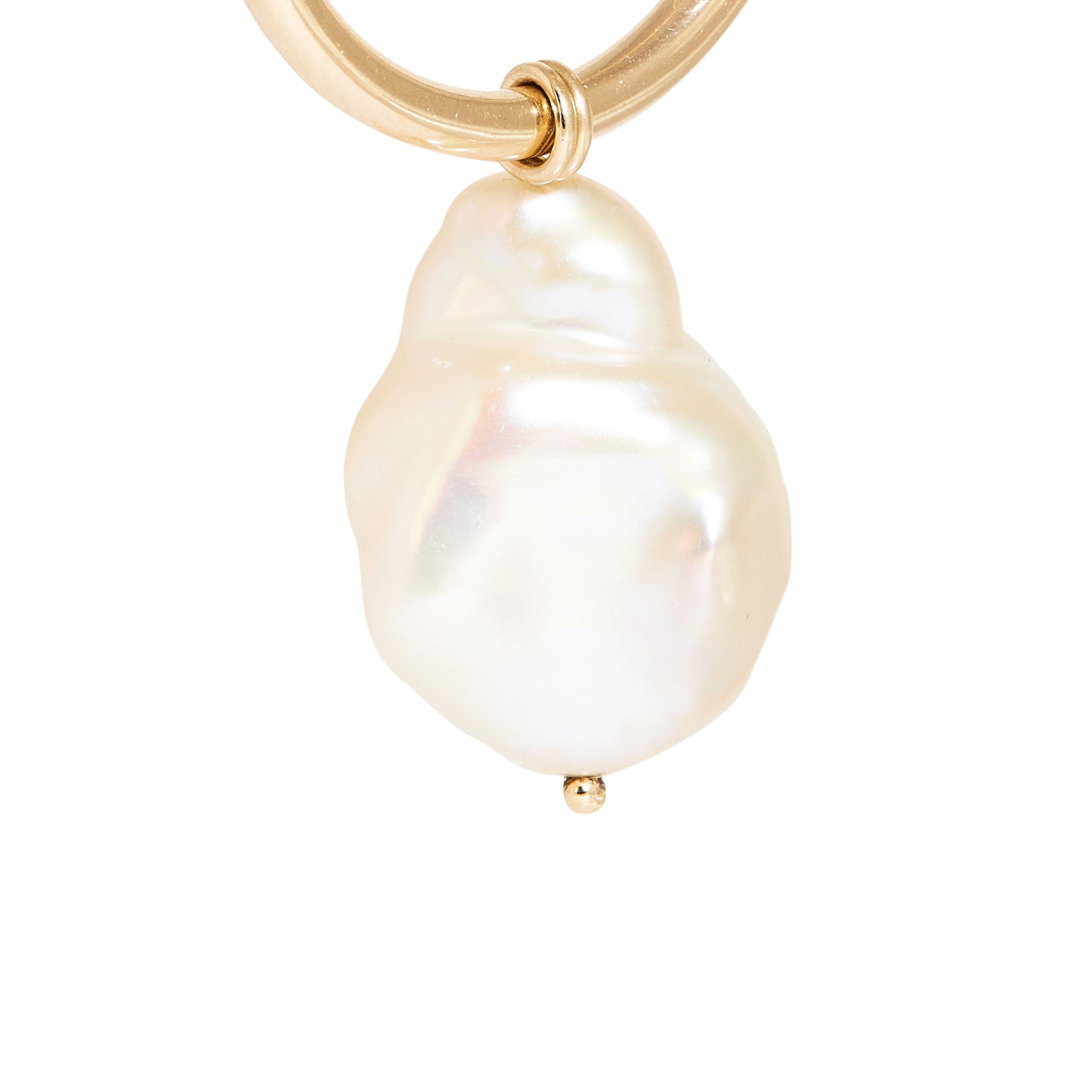 Bespoke, handmade and crafted in Melbourne by Black Finch. heavy 9ct hoops with drop pearl.